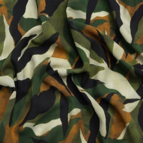 Mood Exclusive Green Drowsy in Daintree Lightweight Polyester Crepe Mood Exclusive Green Drowsy in Daintree Lightweight Polyester Crepe