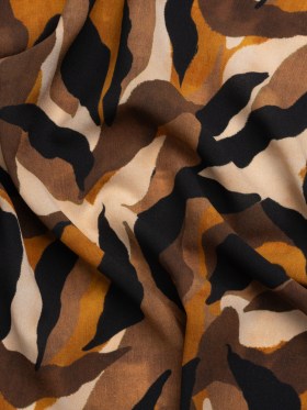 Mood Exclusive Brown Drowsy in Daintree Lightweight Polyester Crepe Mood Exclusive Brown Drowsy in Daintree Lightweight Polyester Crepe