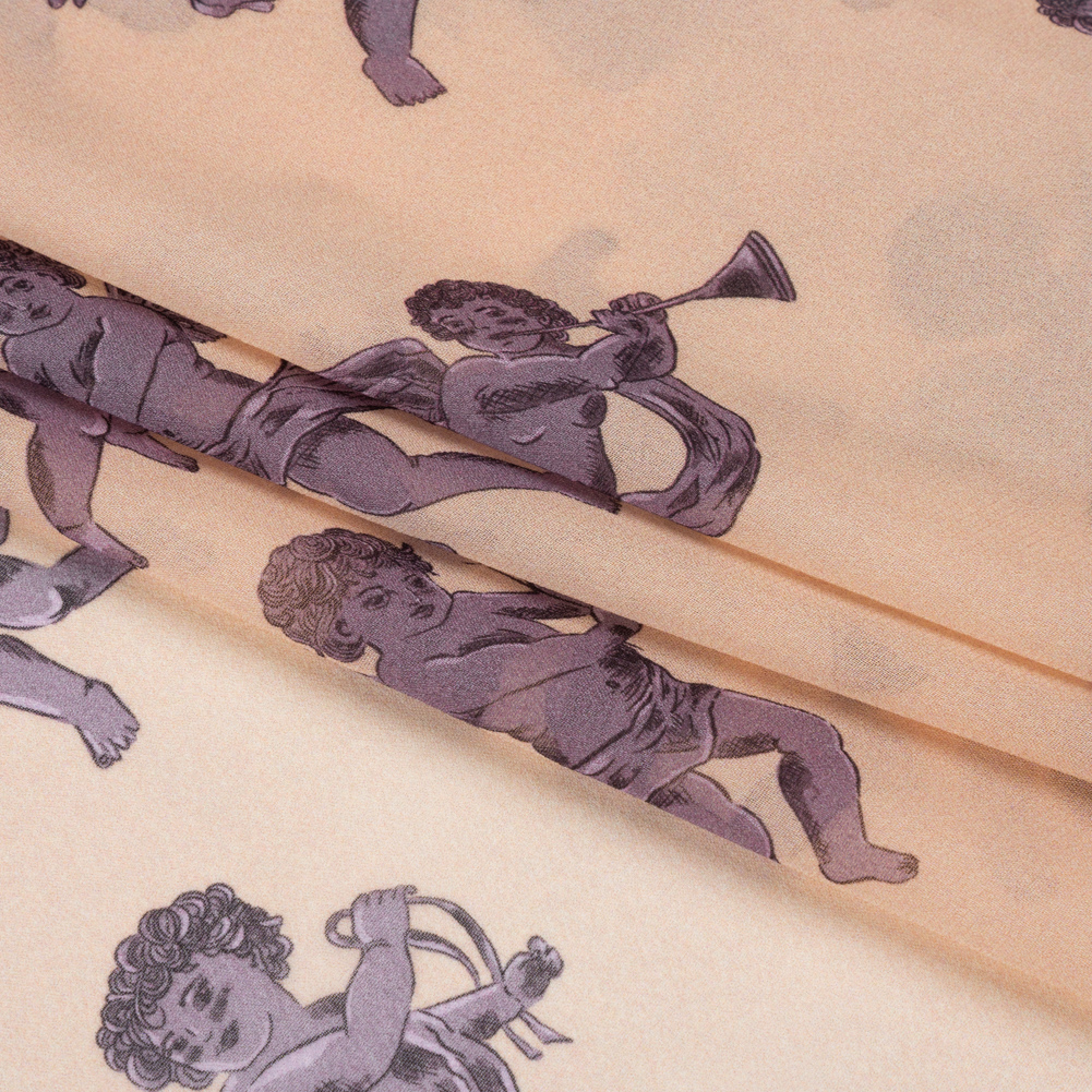 Mood Exclusive Mauve Glistening Babes Viscose Chiffon Mood Exclusive Mauve Glistening Babes Viscose Chiffon