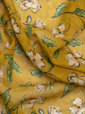 Mood Exclusive Yellow Beautiful Fool Viscose Chiffon Mood Exclusive Yellow Beautiful Fool Viscose Chiffon