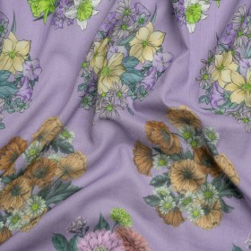 Crinkled Cotton Gauzy Woven Print – Light Purple Floral Bunches – Mood Exclusive Flower Shoppe Crinkled Cotton Gauzy Woven Print – Light Purple Floral Bunches – Mood Exclusive Flower Shoppe
