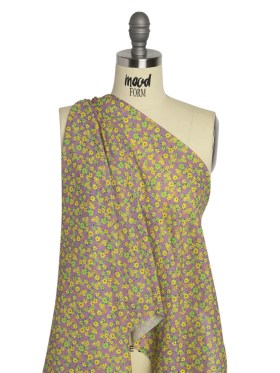 Crinkled Cotton Gauzy Woven Print – Yellow, Green and Lavender – Mood Exclusive Little Lillies Crinkled Cotton Gauzy Woven Print – Yellow, Green and Lavender – Mood Exclusive Little Lillies