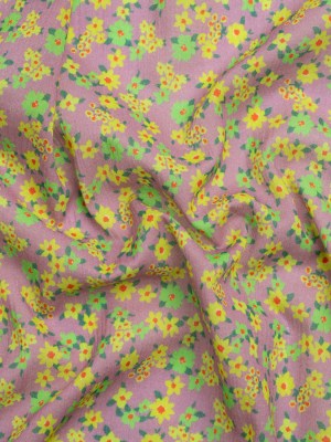 Crinkled Cotton Gauzy Woven Print – Yellow, Green and Lavender – Mood Exclusive Little Lillies Crinkled Cotton Gauzy Woven Print – Yellow, Green and Lavender – Mood Exclusive Little Lillies