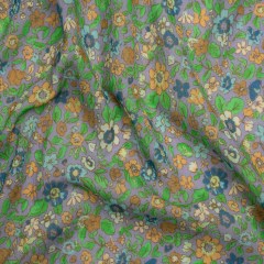 Crinkled Cotton Gauzy Woven Print – Green, Orange and Purple Floral – Mood Exclusive The Perks of Being Crinkled Cotton Gauzy Woven Print – Green, Orange and Purple Floral – Mood Exclusive The Perks of Being