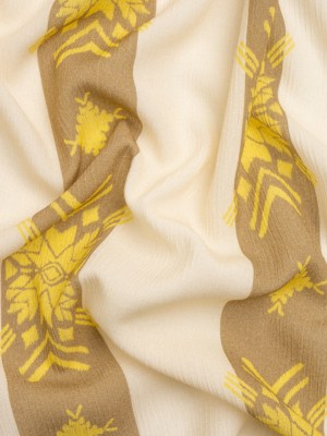 Mood Exclusive Cream Woven in Time Crinkled Gauzy Viscose Crepe Mood Exclusive Cream Woven in Time Crinkled Gauzy Viscose Crepe