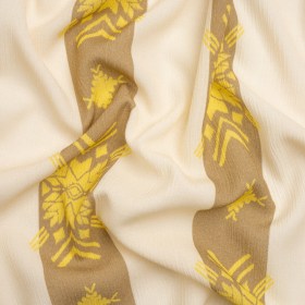 Mood Exclusive Cream Woven in Time Crinkled Gauzy Viscose Crepe Mood Exclusive Cream Woven in Time Crinkled Gauzy Viscose Crepe