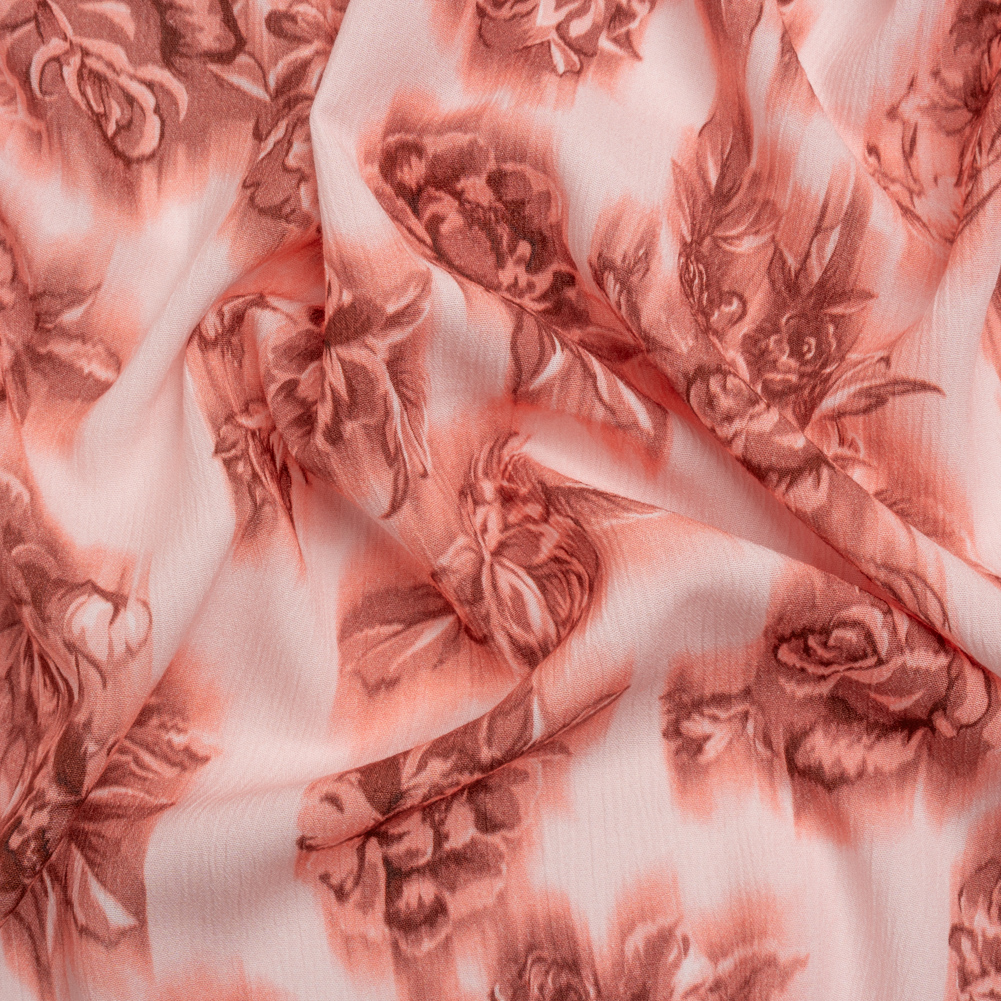 Mood Exclusive Rose Fragrant Feelings Crinkled Gauzy Viscose Crepe Mood Exclusive Rose Fragrant Feelings Crinkled Gauzy Viscose Crepe