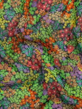 Crinkled Cotton Gauzy Woven Print – Green and Red Floral – Mood Exclusive The View Above Crinkled Cotton Gauzy Woven Print – Green and Red Floral – Mood Exclusive The View Above