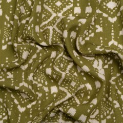 Mood Exclusive Green Sumatra Summit Crinkled Gauzy Viscose Crepe Mood Exclusive Green Sumatra Summit Crinkled Gauzy Viscose Crepe
