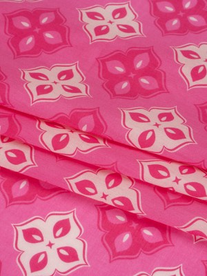 Mood Exclusive Pink Clover Lover Cotton Voile Mood Exclusive Pink Clover Lover Cotton Voile