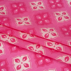Mood Exclusive Pink Clover Lover Cotton Voile Mood Exclusive Pink Clover Lover Cotton Voile