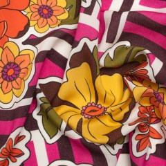 Metallic Viscose Woven Print – Pink Stripes and Florals – Mood Exclusive Countess Clarissa Metallic Viscose Woven Print – Pink Stripes and Florals – Mood Exclusive Countess Clarissa