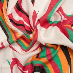 Metallic Viscose Woven Print – Pink, Green and White Abstract – Mood Exclusive Air Ride Metallic Viscose Woven Print – Pink, Green and White Abstract – Mood Exclusive Air Ride