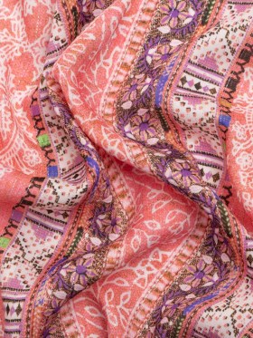 Mood Exclusive Pink Bandana Bonanza Metallic Striped Viscose Dobby Mood Exclusive Pink Bandana Bonanza Metallic Striped Viscose Dobby