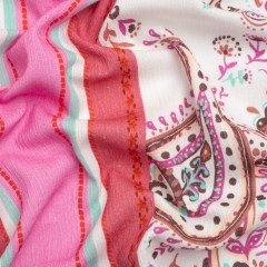 Mood Exclusive Pink Whimsical Wardrobe Slubbed Gauzy Cotton Woven Panel Mood Exclusive Pink Whimsical Wardrobe Slubbed Gauzy Cotton Woven Panel