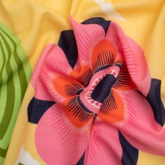 Mood Exclusive Yellow Coconut Breeze Cotton Crepe Mood Exclusive Yellow Coconut Breeze Cotton Crepe