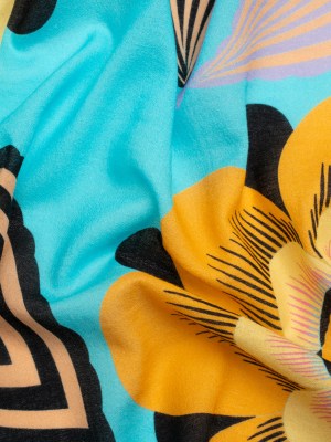 Mood Exclusive Blue Coconut Breeze Cotton Crepe Mood Exclusive Blue Coconut Breeze Cotton Crepe