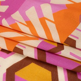 Mood Exclusive Orange Itsy Bitsy Sewist Cotton Crepe Panel Mood Exclusive Orange Itsy Bitsy Sewist Cotton Crepe Panel
