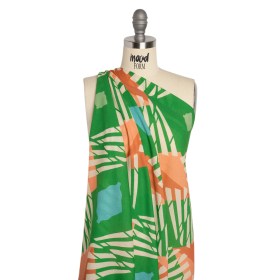 Mood Exclusive Green Itsy Bisty Sewist Cotton Crepe Panel Mood Exclusive Green Itsy Bisty Sewist Cotton Crepe Panel