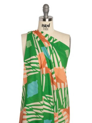 Mood Exclusive Green Itsy Bisty Sewist Cotton Crepe Panel Mood Exclusive Green Itsy Bisty Sewist Cotton Crepe Panel