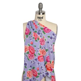 Mood Exclusive Lilac Bountiful Bushes Slubbed Gauzy Cotton Woven Mood Exclusive Lilac Bountiful Bushes Slubbed Gauzy Cotton Woven