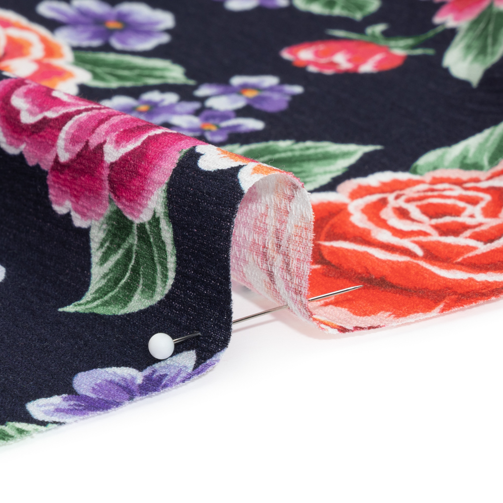 Mood Exclusive Midnight Bountiful Bushes Slubbed Gauzy Cotton Woven Mood Exclusive Midnight Bountiful Bushes Slubbed Gauzy Cotton Woven