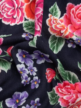 Mood Exclusive Midnight Bountiful Bushes Slubbed Gauzy Cotton Woven Mood Exclusive Midnight Bountiful Bushes Slubbed Gauzy Cotton Woven