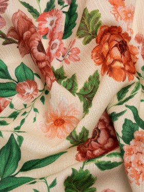 Mood Exclusive Cream Fluent in Love Slubbed Gauzy Cotton Woven Mood Exclusive Cream Fluent in Love Slubbed Gauzy Cotton Woven