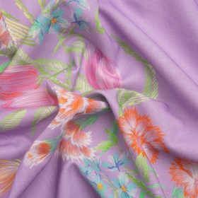 Mood Exclusive Lilac Stitch by Stitch Linen and Cotton Woven Mood Exclusive Lilac Stitch by Stitch Linen and Cotton Woven