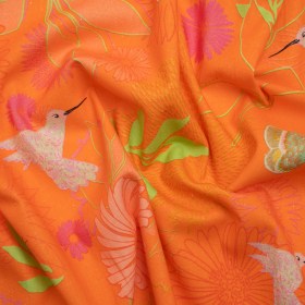Mood Exclusive Hummingbird Heart Linen and Cotton Woven Mood Exclusive Hummingbird Heart Linen and Cotton Woven