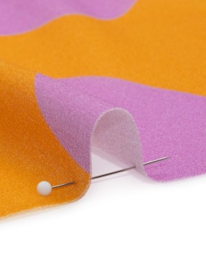 Mood Exclusive Orange Gumdrop Pinwheels Cotton Crepe Mood Exclusive Orange Gumdrop Pinwheels Cotton Crepe