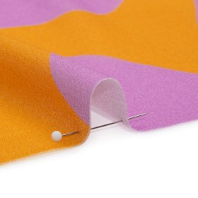 Mood Exclusive Orange Gumdrop Pinwheels Cotton Crepe Mood Exclusive Orange Gumdrop Pinwheels Cotton Crepe