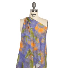 Mood Exclusive Blue Clementines and Lavender Cotton Crepe Mood Exclusive Blue Clementines and Lavender Cotton Crepe