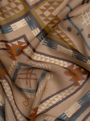 Mood Exclusive Taupe Anything But Deserted Viscose Chiffon Mood Exclusive Taupe Anything But Deserted Viscose Chiffon