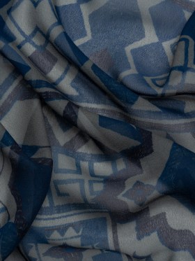 Mood Exclusive Steel Awaiting Eruption Viscose Chiffon Panel Mood Exclusive Steel Awaiting Eruption Viscose Chiffon Panel