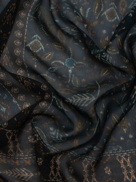 Mood Exclusive Navy My Embroidered Life Viscose Chiffon Panel Mood Exclusive Navy My Embroidered Life Viscose Chiffon Panel