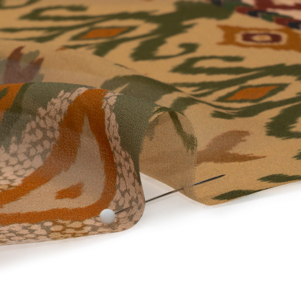 Mood Exclusive Ochre Land and Sky Viscose Chiffon