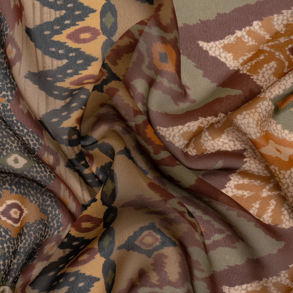 Mood Exclusive Ochre Land and Sky Viscose Chiffon Mood Exclusive Ochre Land and Sky Viscose Chiffon