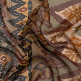 Mood Exclusive Ochre Land and Sky Viscose Chiffon Mood Exclusive Ochre Land and Sky Viscose Chiffon