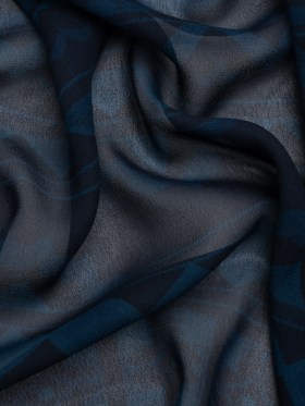 Mood Exclusive Navy Awaiting Eruption Viscose Chiffon Panel Mood Exclusive Navy Awaiting Eruption Viscose Chiffon Panel