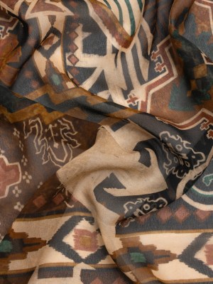 Mood Exclusive Brown Pathway Prowler Viscose Chiffon Mood Exclusive Brown Pathway Prowler Viscose Chiffon