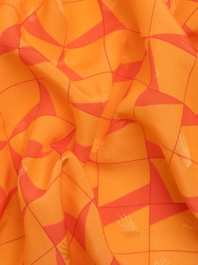 Hands Viscose Jacquard Print – Orange Broken Squares – Mood Exclusive Theorem Thoughts Hands Viscose Jacquard Print – Orange Broken Squares – Mood Exclusive Theorem Thoughts