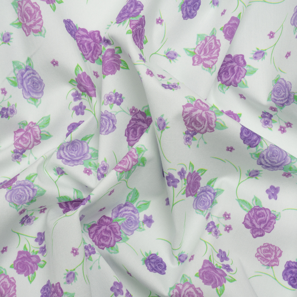 Mood Exclusive White Little Romantic Stretch Cotton Poplin Mood Exclusive White Little Romantic Stretch Cotton Poplin