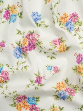 Mood Exclusive Off White Aromatic Enchantments Stretch Cotton Poplin Mood Exclusive Off White Aromatic Enchantments Stretch Cotton Poplin