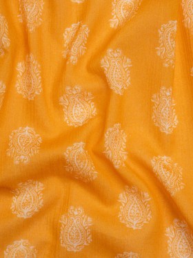 Crinkled Cotton Gauzy Woven Print – Mango Orange Paisley Spots – Mood Exclusive Perhaps Paisleys Crinkled Cotton Gauzy Woven Print – Mango Orange Paisley Spots – Mood Exclusive Perhaps Paisleys