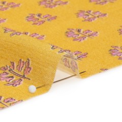 Crinkled Cotton Gauzy Woven Print – Yellow and Pink Leaves – Mood Exclusive Fields of Gold Crinkled Cotton Gauzy Woven Print – Yellow and Pink Leaves – Mood Exclusive Fields of Gold