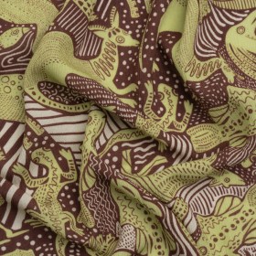 Mood Exclusive Tales of Cooper Creek Crinkled Gauzy Viscose Crepe Mood Exclusive Tales of Cooper Creek Crinkled Gauzy Viscose Crepe