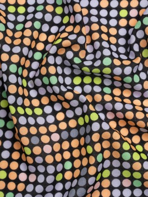 Mood Exclusive Black Candy Buttons Cotton Crepe Mood Exclusive Black Candy Buttons Cotton Crepe