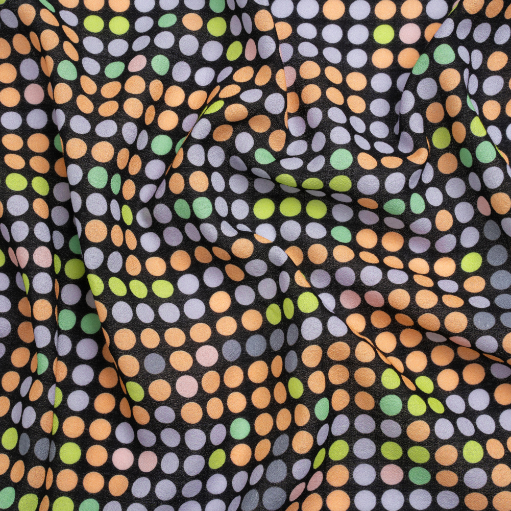 Mood Exclusive Black Candy Buttons Cotton Crepe Mood Exclusive Black Candy Buttons Cotton Crepe