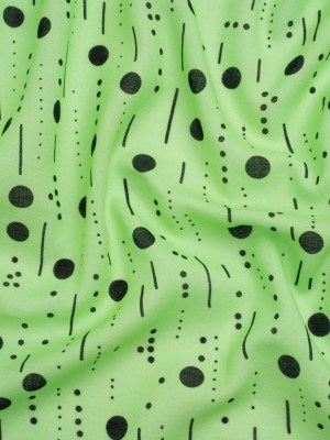 Mood Exclusive Mint Dot-Dash Decode Cotton Crepe Mood Exclusive Mint Dot-Dash Decode Cotton Crepe